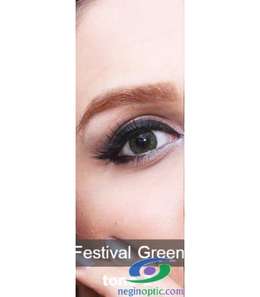 لنز طبی رنگی سالانه Festival Morning Green Tone 2